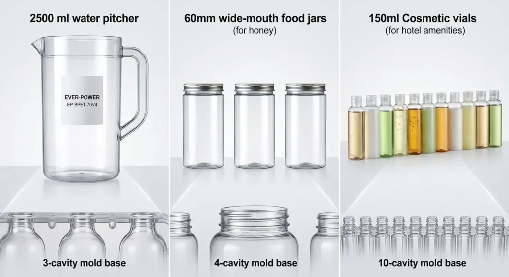 EP-BPET-70V4 4-Station Injection Stretch Blow Moulding Application