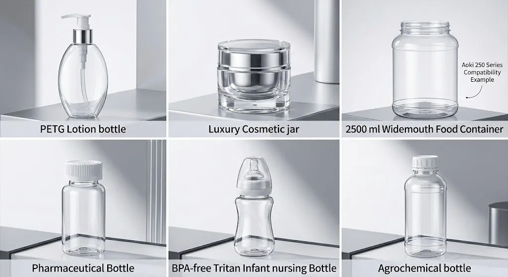 EP-HGY200-V4-B 4-Station Injection Stretch Blow Moulding Application