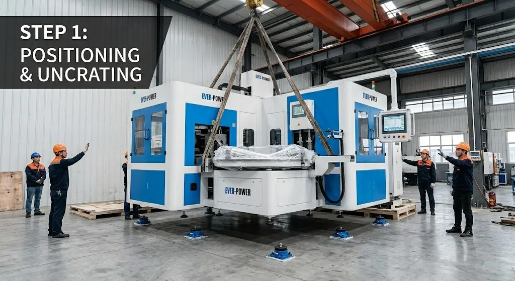 EP-HGY200-V4-B 4-Station Injection Stretch Blow Moulding Installation