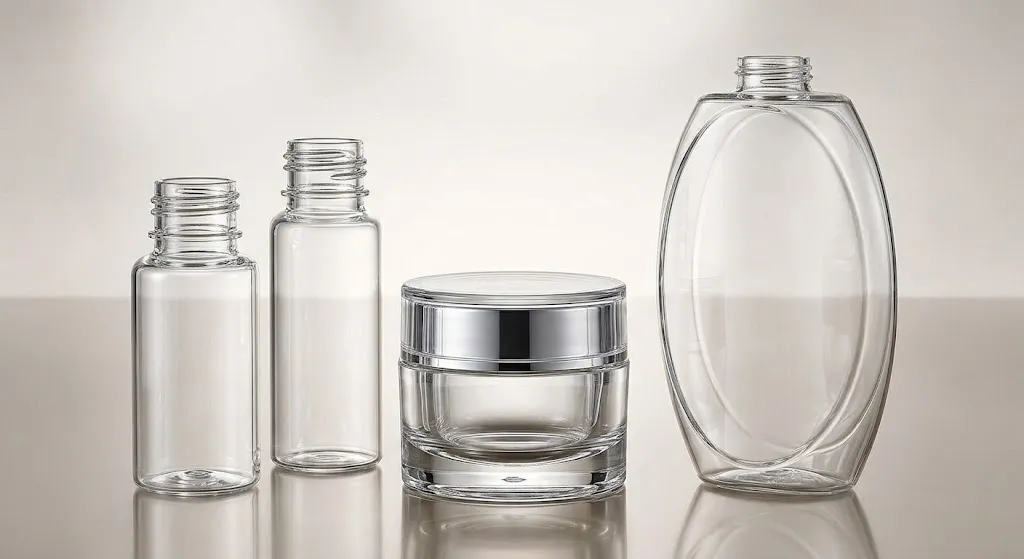 Aplicación de la máquina de moldeo por inyección, estirado y soplado de 4 estaciones con servomotor completo HGY150-V4-EV