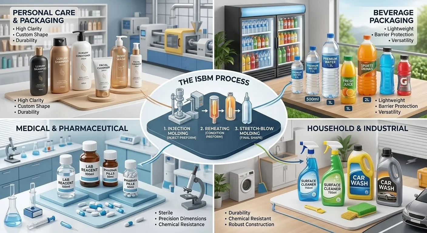 Өнеркәсіптік қаптаманы қолданудың әртүрлі спектрі