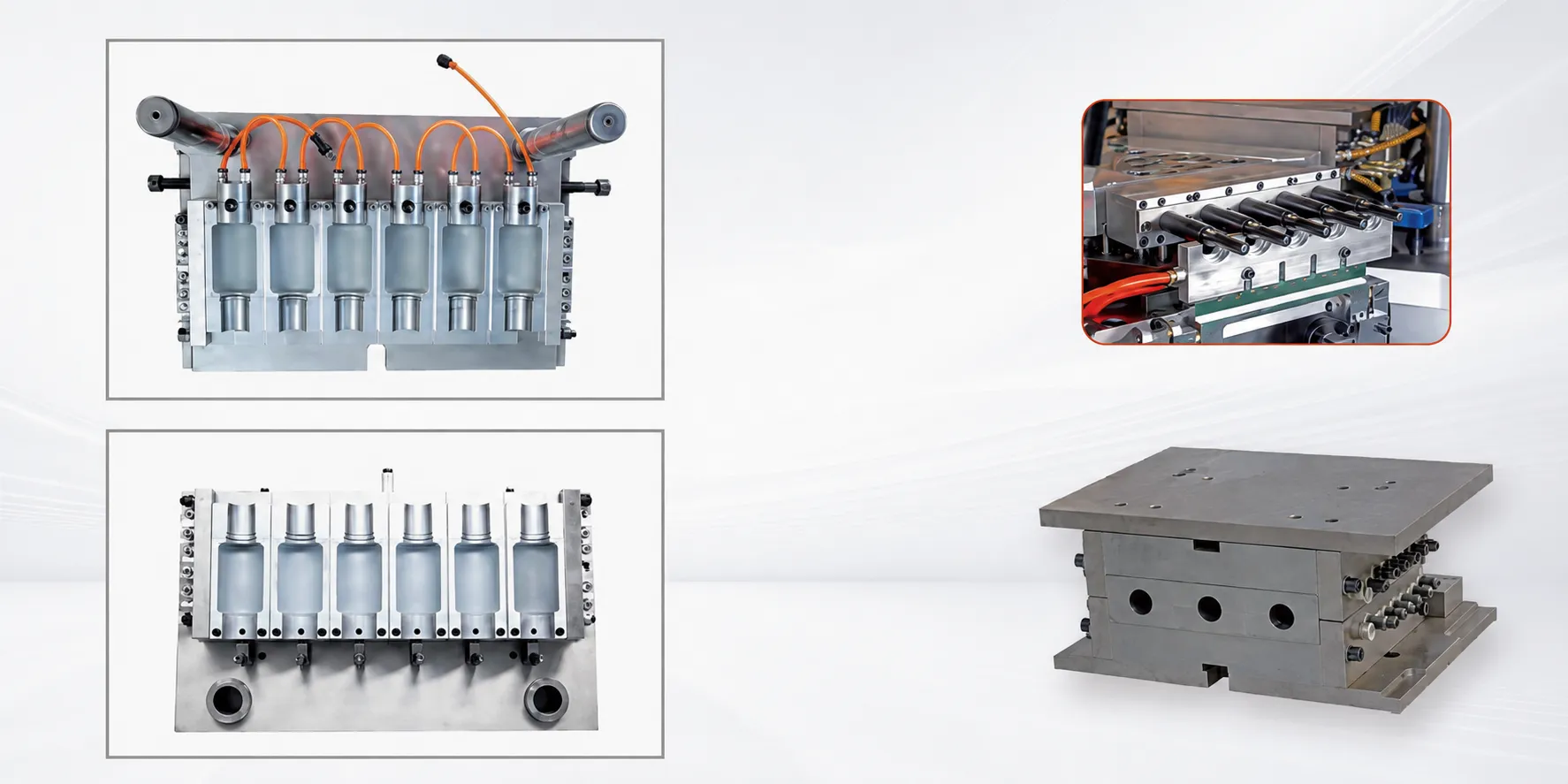 IBM mould system for all-electric machine — injection mould blow mould core rods 4Cr13 S136 steel